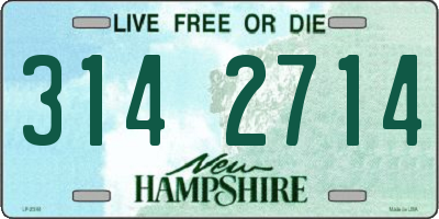 NH license plate 3142714