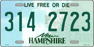 NH license plate 3142723