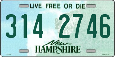 NH license plate 3142746