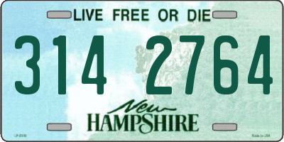 NH license plate 3142764