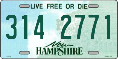 NH license plate 3142771