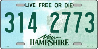 NH license plate 3142773