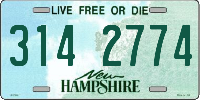 NH license plate 3142774
