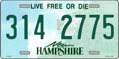 NH license plate 3142775