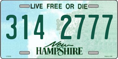 NH license plate 3142777