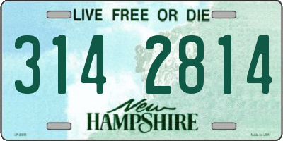 NH license plate 3142814