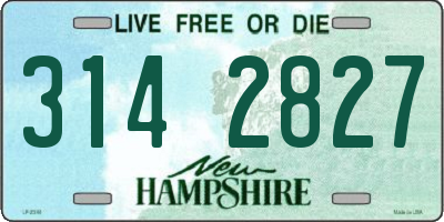 NH license plate 3142827