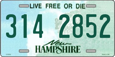 NH license plate 3142852
