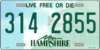 NH license plate 3142855
