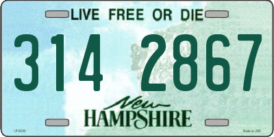 NH license plate 3142867