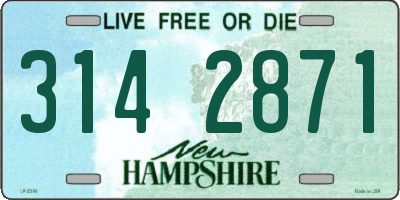 NH license plate 3142871