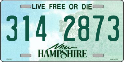 NH license plate 3142873