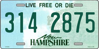 NH license plate 3142875