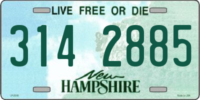 NH license plate 3142885