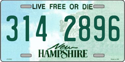 NH license plate 3142896