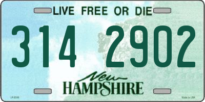 NH license plate 3142902