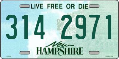 NH license plate 3142971