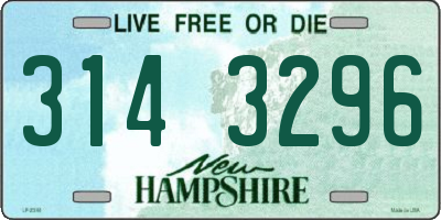 NH license plate 3143296