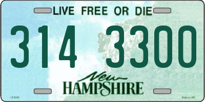 NH license plate 3143300