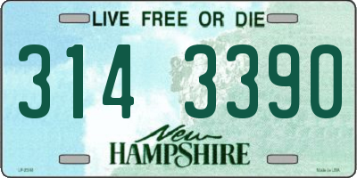 NH license plate 3143390