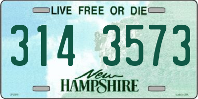 NH license plate 3143573