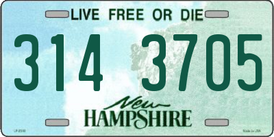 NH license plate 3143705