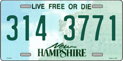 NH license plate 3143771
