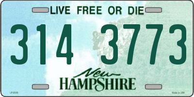NH license plate 3143773