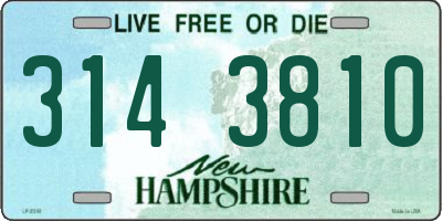 NH license plate 3143810