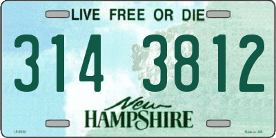 NH license plate 3143812