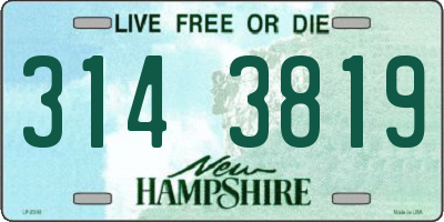 NH license plate 3143819