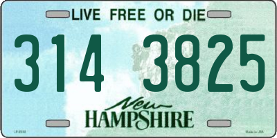 NH license plate 3143825