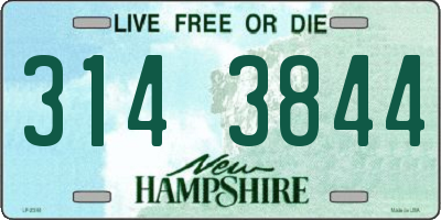 NH license plate 3143844