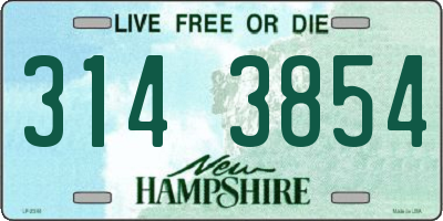 NH license plate 3143854