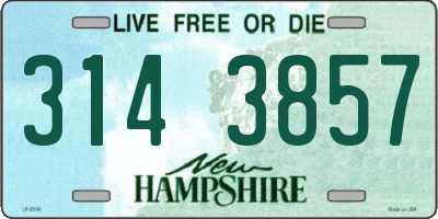 NH license plate 3143857