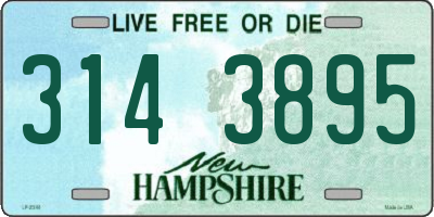 NH license plate 3143895