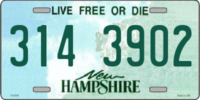 NH license plate 3143902