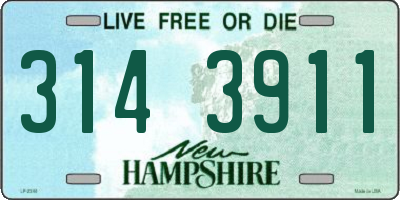 NH license plate 3143911