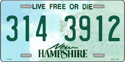 NH license plate 3143912