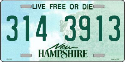 NH license plate 3143913