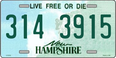 NH license plate 3143915