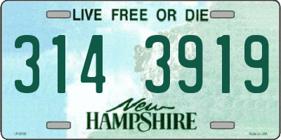 NH license plate 3143919