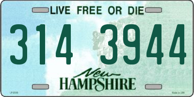 NH license plate 3143944