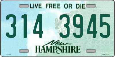 NH license plate 3143945