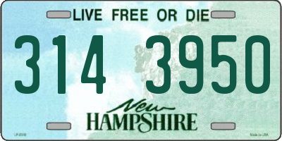 NH license plate 3143950