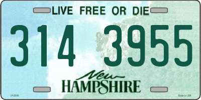 NH license plate 3143955