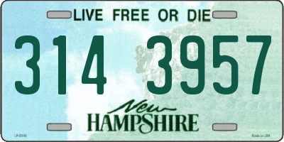 NH license plate 3143957