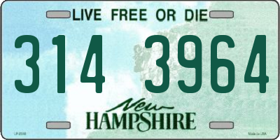 NH license plate 3143964