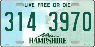 NH license plate 3143970