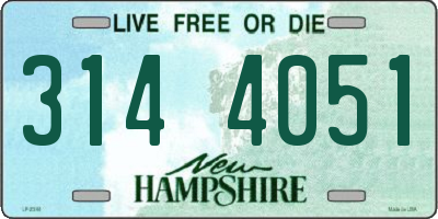 NH license plate 3144051